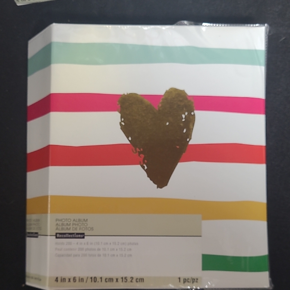 Recollections Multicolor Striped Storage Box - Picture 2 of 5